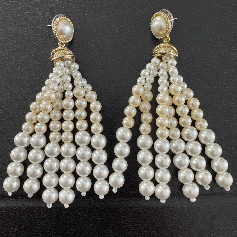 Pink Pineapple Dangle Pearl Earrings